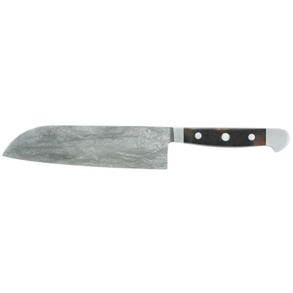 Santoku Messer DAMASCUS 18 cm, braun, Güde