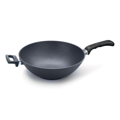 Pfanne aus Titan Wok auf Induktion o 32cm mit Henkel Titan Nowo WOLL