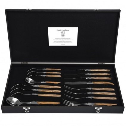 Besteck Laguiole Luxury 16 Stück Oliven