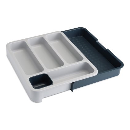 Verstellbarer Schubladen-Besteck-Organizer grau DrawerStore ™ Joseph Joseph