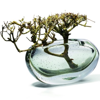Vase AMARA 15 cm, grün, Glas, Philippi