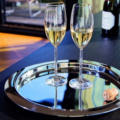 Serviertablett LUNA 37,5 cm, Silber, Philippi