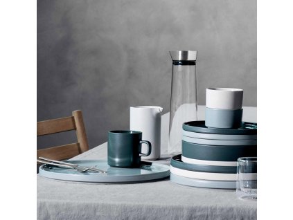 Servierplatte PILAR 32 cm, hellgrau, Blomus