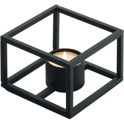 Tee Stövchen CUBO 10 cm, schwarz, Philippi