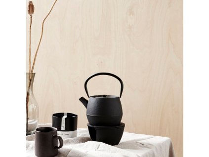 Teekanne CAST 17 cm, schwarz, Gusseisen, Nicolas Vahé