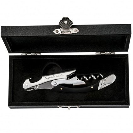 Korkenzieher LUXURY, Geschenkbox, Ebenholzgriff, Laguiole