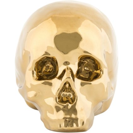 Wohndekoration MEMORABILIA MY SKULL 25 cm, Gold, Porzellan, Seletti