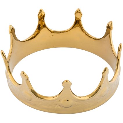 Wohndekoration MEMORABILIA MY CROWN 18,5 cm, Gold, Porzellan, Seletti