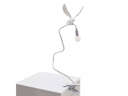 Schreibtischlampe SPARROW LANDING 100 cm, weiß, Seletti