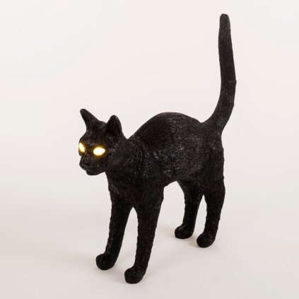 Tischlampe JOBBY THE CAT 52 cm, LED, schwarz, Seletti