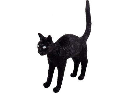 Tischlampe JOBBY THE CAT 52 cm, LED, schwarz, Seletti