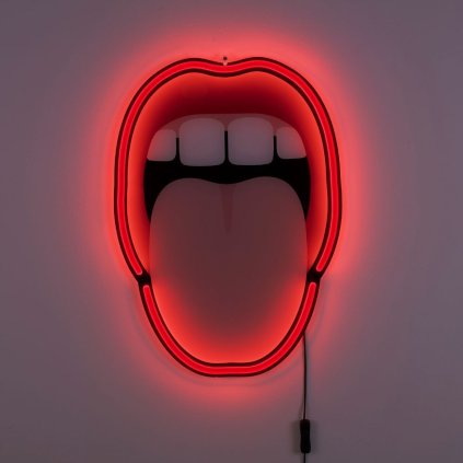 LED Wanddekoration JOB-BLOW TONGUE 58 cm, Seletti