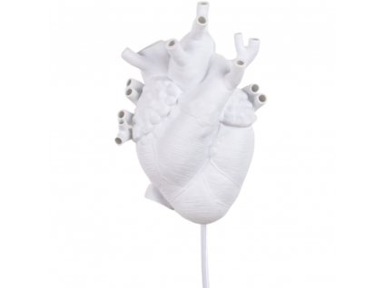 Wandlampe HEART 32 cm, weiß, Seletti