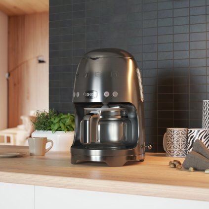 Filterkaffeemaschine 50'S STYLE DCF02SSEU, mattgrau, Smeg