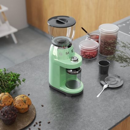 Kaffeemühle 50'S STYLE CGF01PGEU, pastellgrün, Smeg