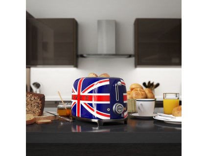 Toaster 50er Jahre STYLE TSF01UJEU, britische Flagge, Smeg