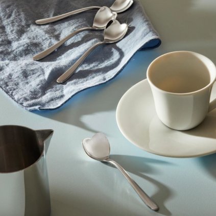Kaffeelöffel BIG LOVE, 4er-Set, 10 cm, silber, Alessi