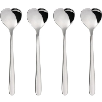 Teelöffel BIG LOVE, 4er-Set, 14 cm, silber, Alessi