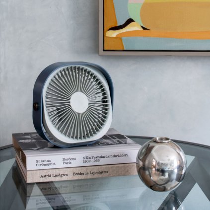 Tischventilator FANTASTIC 20 cm, blau, Printworks