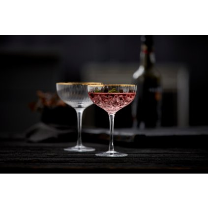 Coctailglas PALERMO GOLD, 4er-Set, 315 ml, Lyngby Glas
