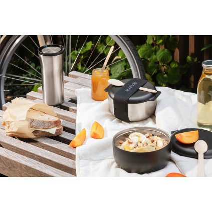 Lunchbox TO GO, 750 ml, schwarz, Edelstahl, Eva Solo