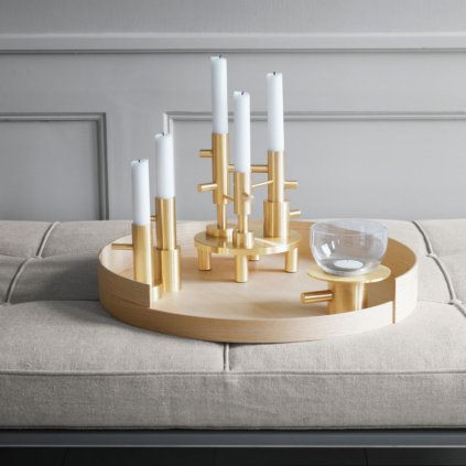 Stabkerzenhalter #2 13 cm, Gold, Messing, Fritz Hansen