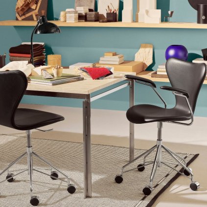 Tischlampe KAISER IDELL 47 cm, schwarz, Fritz Hansen