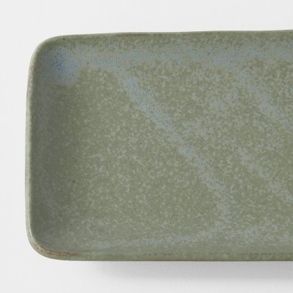 Servierplatte GREEN FADE 29,5 x 12 cm, rechteckig, grün, MIJ