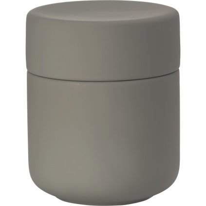 Wattepadspender UME 10 cm, Taupe, Keramik, Zone Dänemark