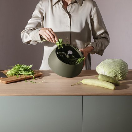 Salatschleuder GREEN TOOL 24 cm, grün, Edelstahl/Kunststoff, Eva Solo