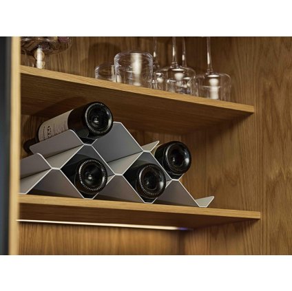 Weinregal ROCKS 51 cm, grau, Metall, Zone Dänemark