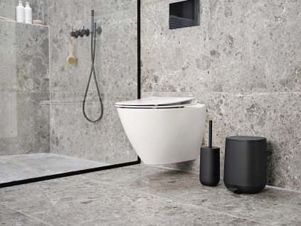 Badezimmer Mülleimer TIME 3 l, schwarz, Kunststoff, Zone Dänemark