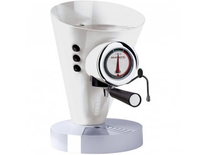 Espresso Kaffeemaschine DIVA EVOLUTION 0,8 l, weiß, Edelstahl, Bugatti