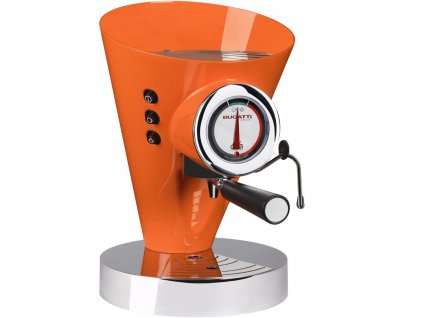 Espresso Kaffeemaschine DIVA EVOLUTION 0,8 l, orange, rostfreier Stahl, Bugatti