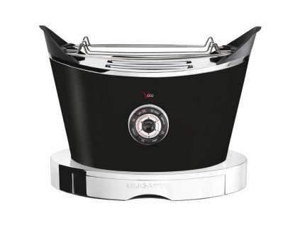 Toaster VOLO 32 cm, schwarz, Edelstahl, Bugatti