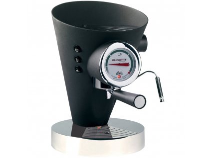 Espresso Kaffeemaschine DIVA 0,8 l, schwarz, Edelstahl, Bugatti