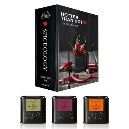 Chilli HOTTER THAN HOT, 3er-Set, Mill & Mortar
