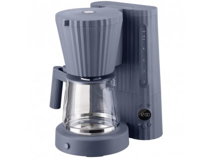 Filterkaffeemaschine PLISSÉ 1,5 l, grau, Alessi