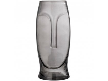 Vase DITTA 30 cm, grau, Glas, Bloomingville