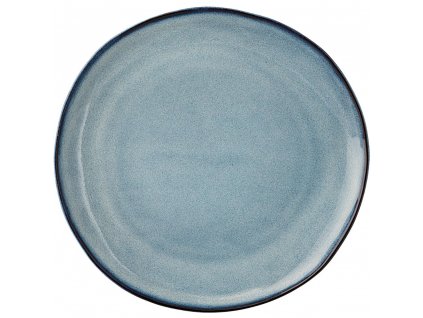 Speiseteller SANDRINE 22 cm, blau, Steingut, Bloomingville