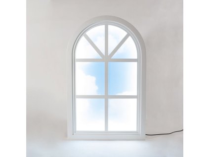 Wand Dekoleuchte WINDOW #2 90 x 57 cm, weiß, Holz/Acryl, Seletti