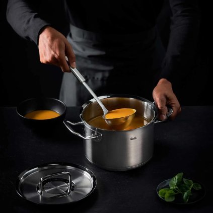Kochtopfset ORIGINAL PROFI, 5-teilig, Silber, Edelstahl, Fissler