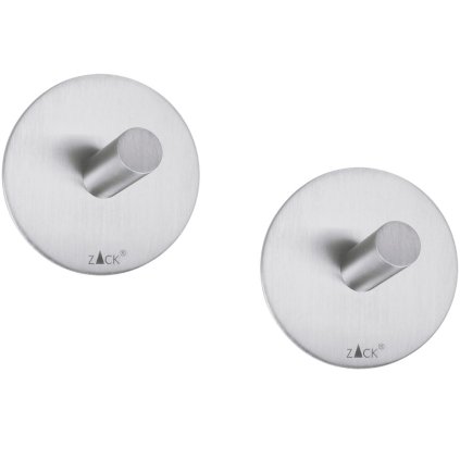 Handtuchhaken 4,5 cm, 2er-Set, matt, Edelstahl, Zack