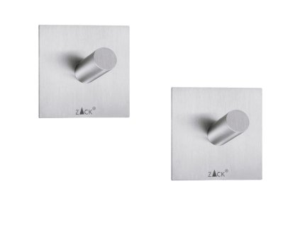 
                    
                          Handtuchhaken 4 cm, 2er-Set, matt, Edelstahl, Zack                    
                