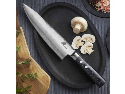 Chefmesser Kochmesser CARBON FRAGMENT 20 cm, schwarz, Dellinger