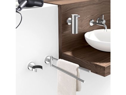 Handtuchhalter SCALA 46 cm, doppelt, poliert, Edelstahl, Zack