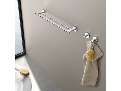 Handtuchhaken SCALA 6 cm, poliert, Edelstahl, Zack