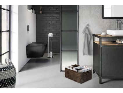 WC-Butler CARVO 72 cm, matt, Edelstahl, Zack