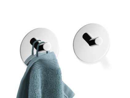 Handtuchhaken 4,5 cm, 2er-Set, poliert, Edelstahl, Zack