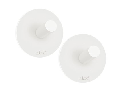 
                    
                          Handtuchhaken 4,5 cm, 2er-Set, weiß, Edelstahl, Zack                    
                